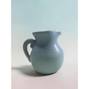 Van Briggle - miniature Pitcher Creamer Signed Matte Blue - Vintage